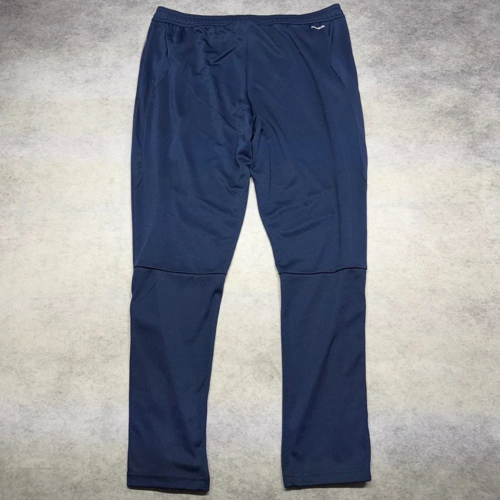 Adidas‎ Navy Blue Red Side Track Pants Mens XL Ankle Zip Athletic Streetwear